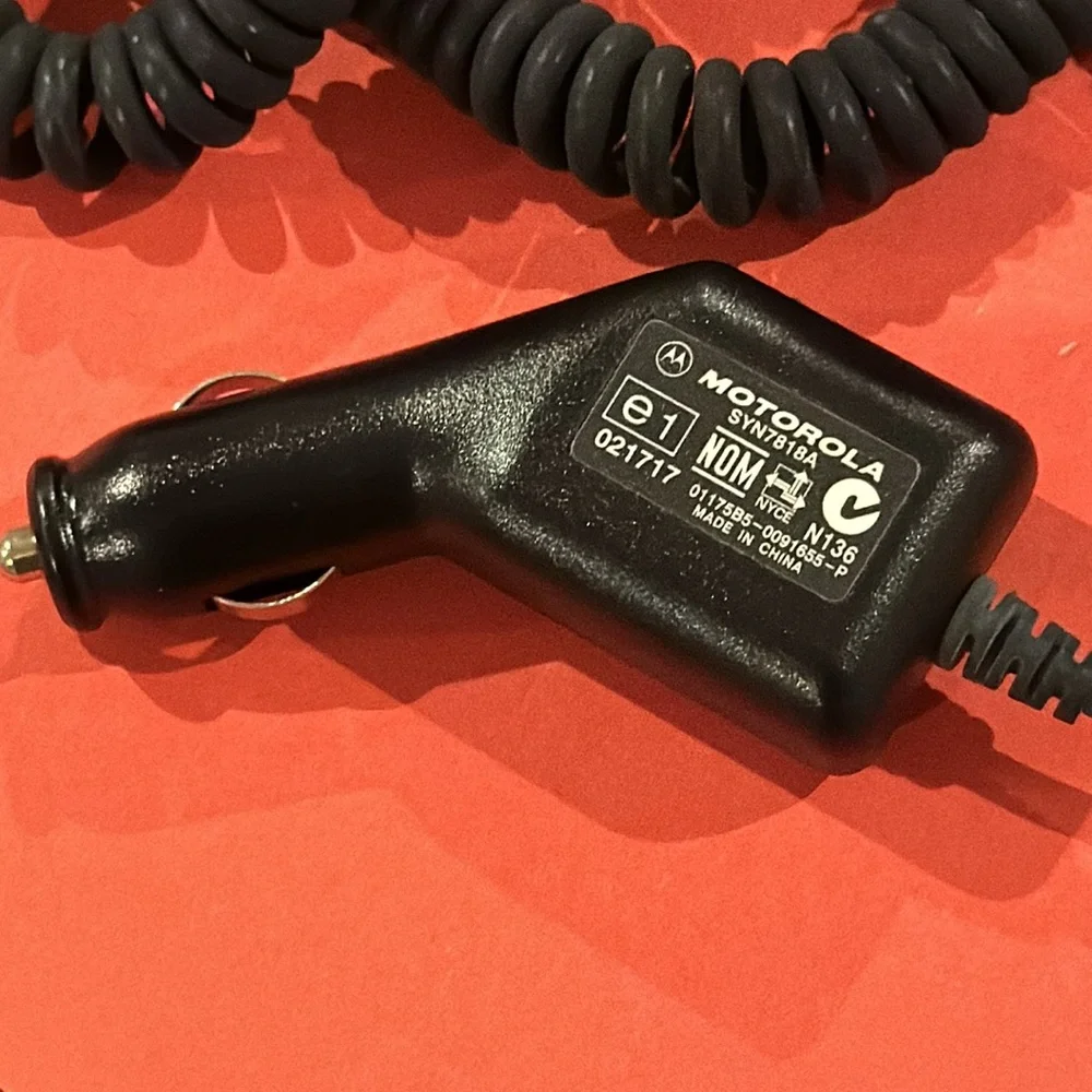 Vintage Motorola Car Charger 12v 12 volt cigarette adapter